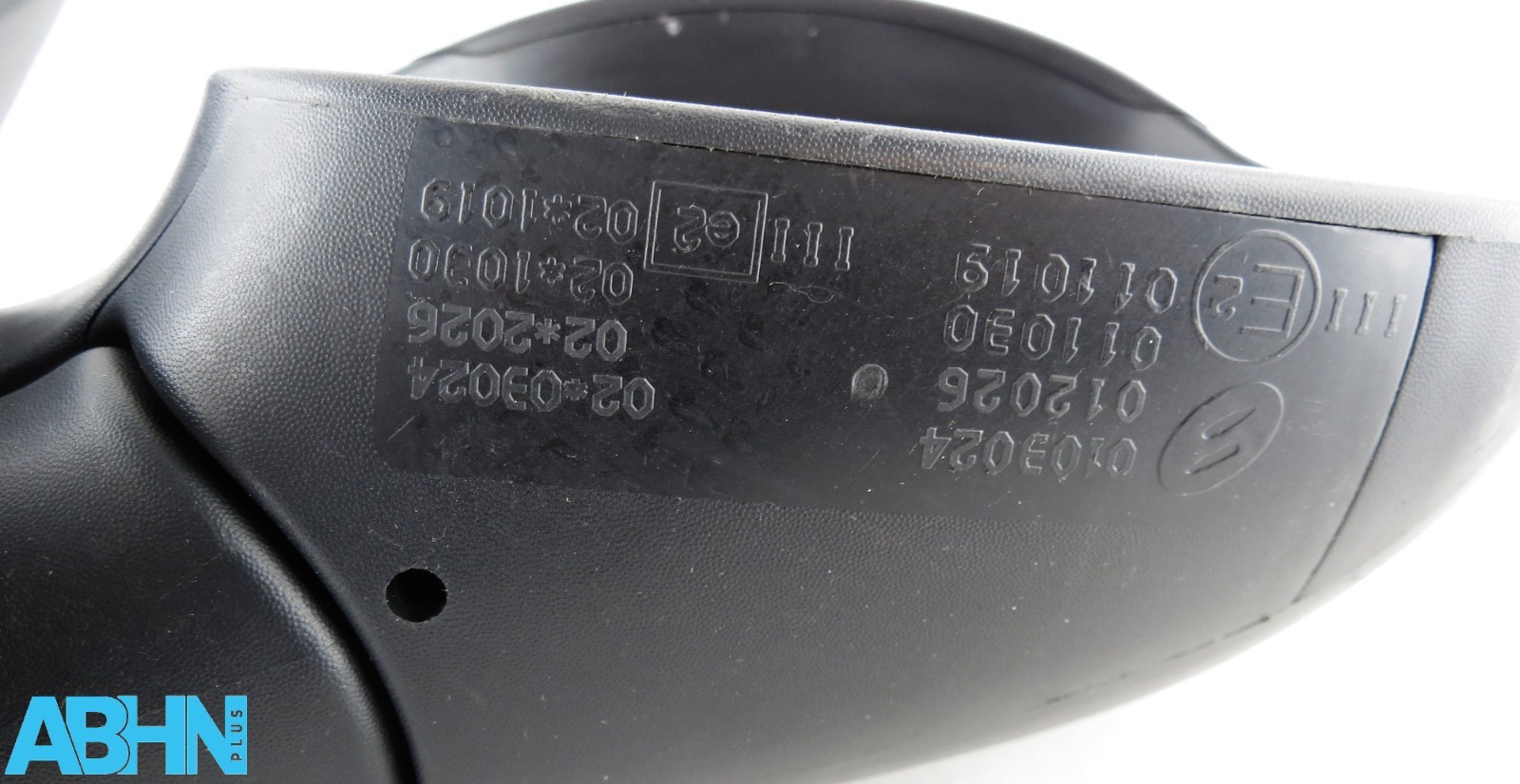 Citroen C2 MK1 JM (2003-2009) Right Side Manual Door Mirror Matte Black Grained - Image 8