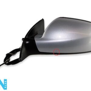 Peugeot 307 SW CC (00-08) Hatchback Electric Heated Left Door Mirror Met Silver