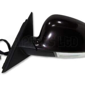 VW Passat B5.5 (2003-2005) Left Side Electric Heated Door Mirror Brown-Purple