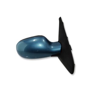 Renault Clio-II MK2 (01-06) Right Side Electric Heated Door Mirror Met Teal Blue