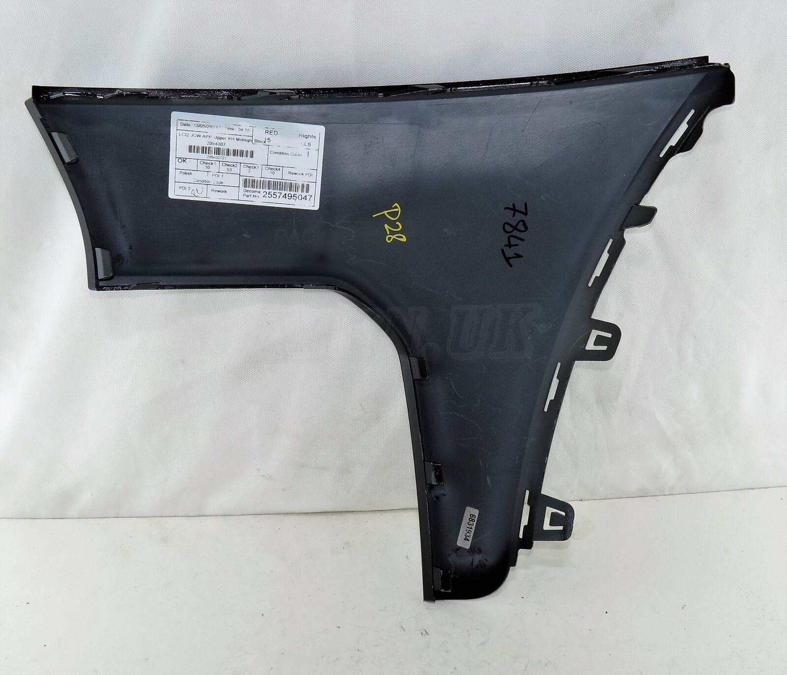 9450622 Mini JCW LCi2 Right Hand Side Front Bumper Facing Trim Midnight Black 3 - Image 4