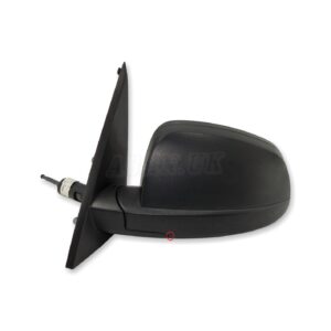 Vauxhall Meriva A MK1 (2003-2010) Left Side Manual Door Mirror Grained 93494496