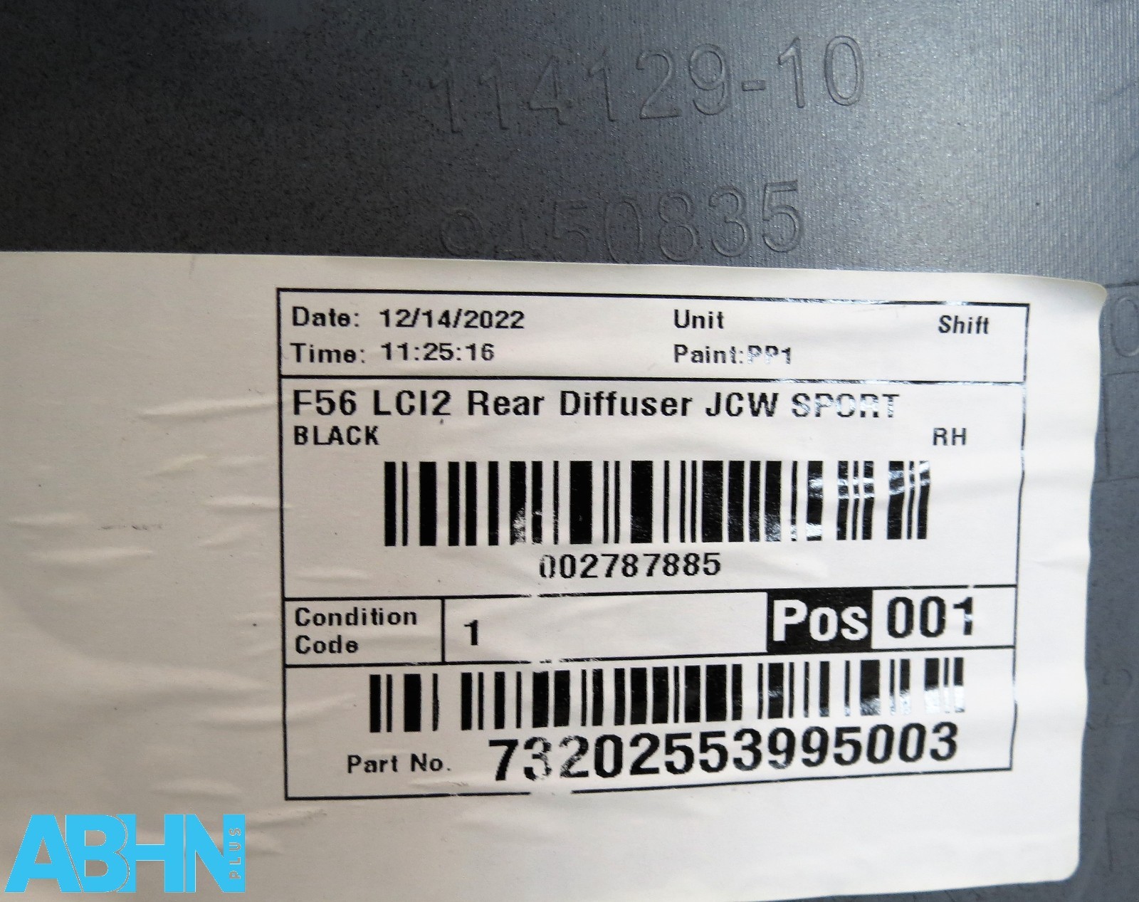 9450835 Mini Cooper S Sport JCW LCI2 F56 20^ Rear Bumper Diffuser 4 PDC Fog V350 - Image 11