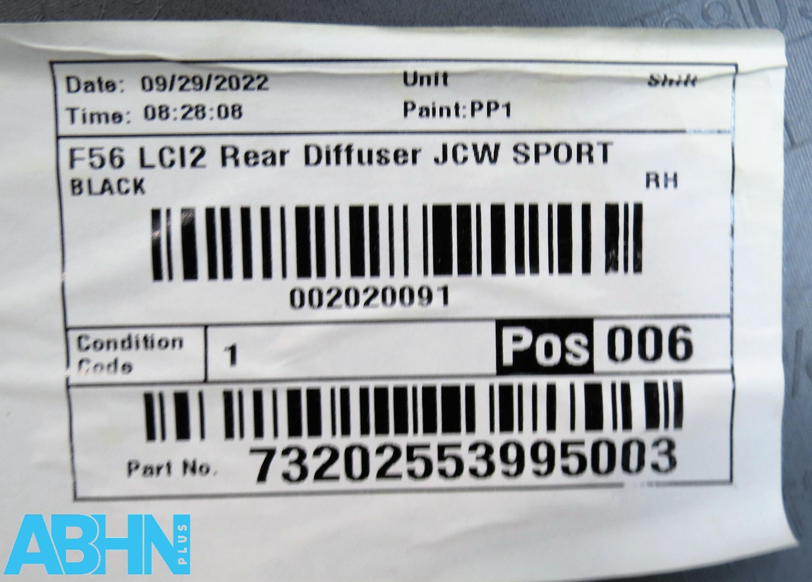 9450835 Mini Cooper JCW Sport LCI2 F56 2020-24 Rear Bumper Diffuser No PDC V352 - Image 11