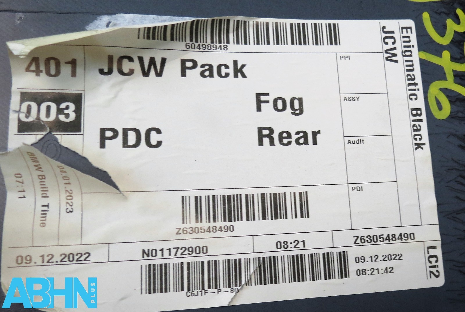 9450835 Mini Cooper JCW Sport LCI2 F56 20-2024 Rear Bumper Diffuser LED Fog V376 - Image 19