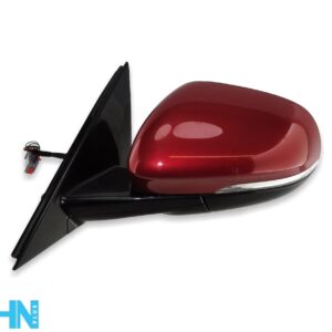 Jaguar XE X760 (215-24) Left Side Electric & Heated Door Mirror Met Red 8-Wires