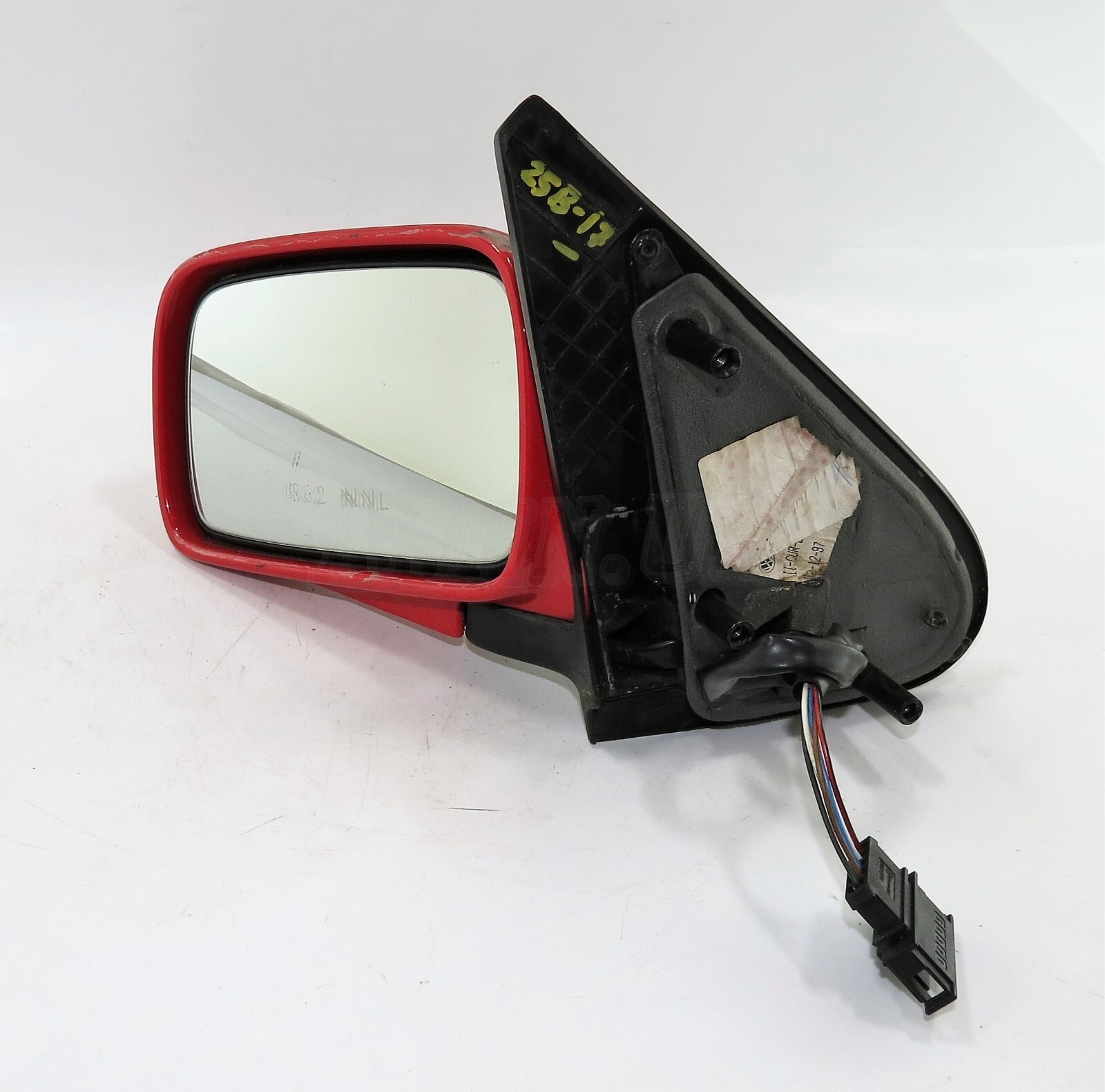 VW Polo 6N1 (1994-1999) Left Side Electric Heated Door Mirror Red 6N2857501C - Image 2