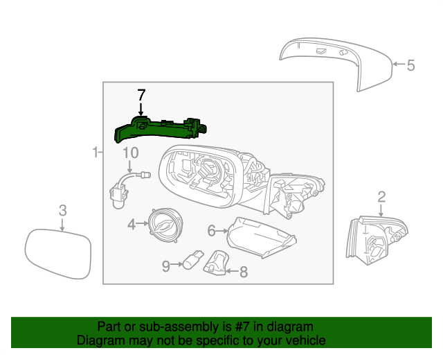 Fits Volvo V70 S80 (12-16) Right Side LED indicator Lens on Door Mirror 31402416 - Image 12