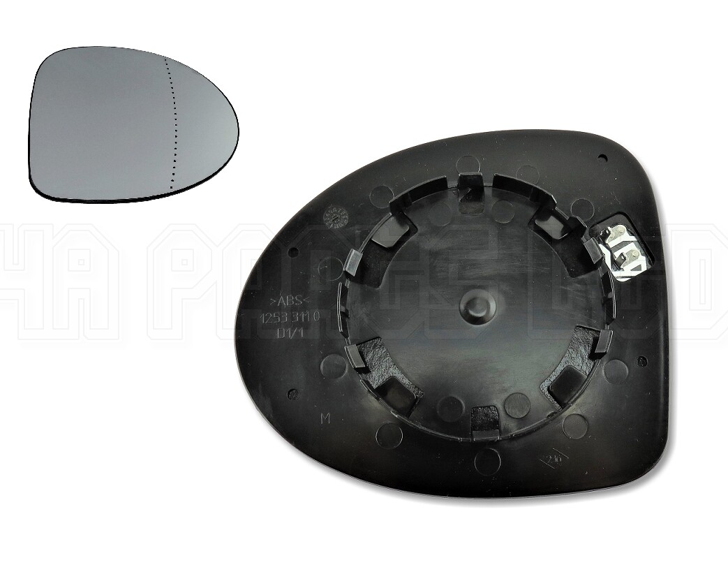 Renault Wind (2010-2014) Convertible Right Side Heated Door Mirror Glass