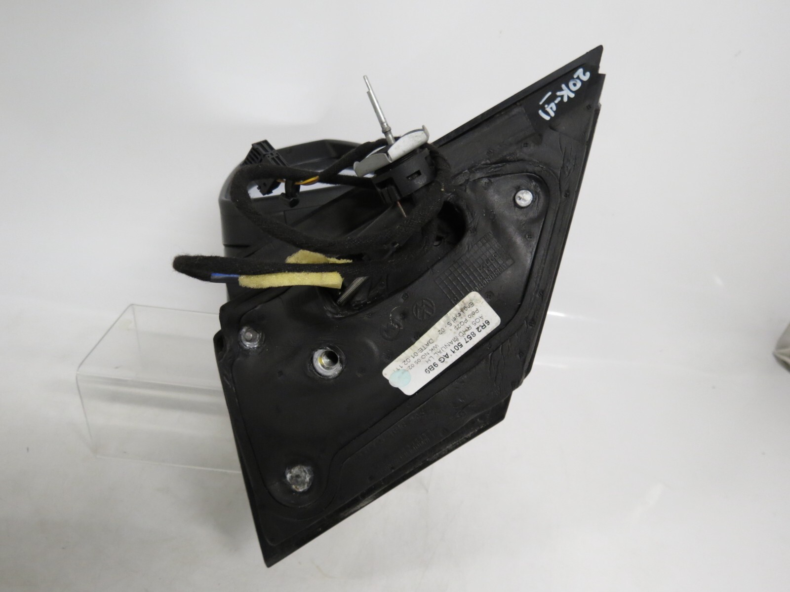 VW Polo 6R (09- 17) Left Side Manual Door Mirror 6R2857501AG Grained Matte Black - Image 9