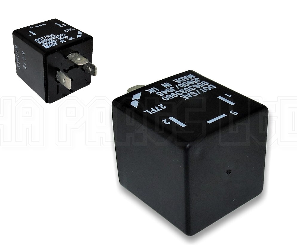 Peugeot & Citroen (1990-2004) 3-Pin Flasher Relay DOT/SAE 9563533980 J590b/ J945