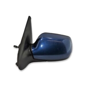 Mazda 2 DY MK1 /03-07 Left Side Manual Door Mirror 3M71-17E715-CD Met Ocean Blue